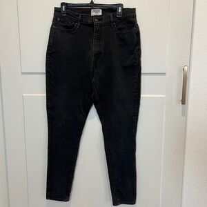Denizen Levi's Curvy Ultra High Rise Jeggings Black‎ Wash Women's Size 17 W33